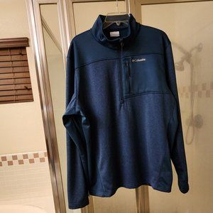 Columbia 1/2 Zip up Fleece Green Sweater Size L